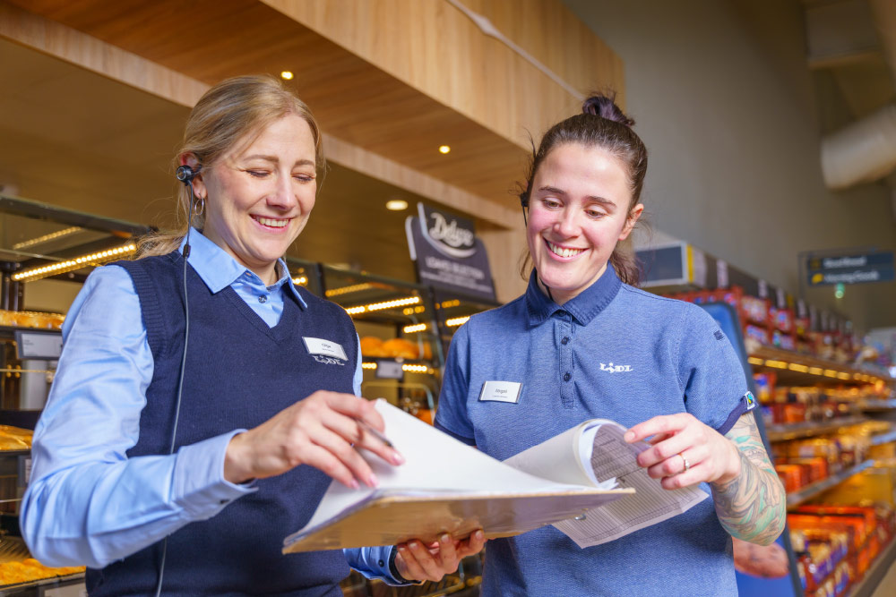 Lidl staff and bakery